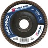 Weiler 4-1/2" Tiger Paw Abrasive Flap Disc, Flat (TY27), 40Z, 7/8" 51108